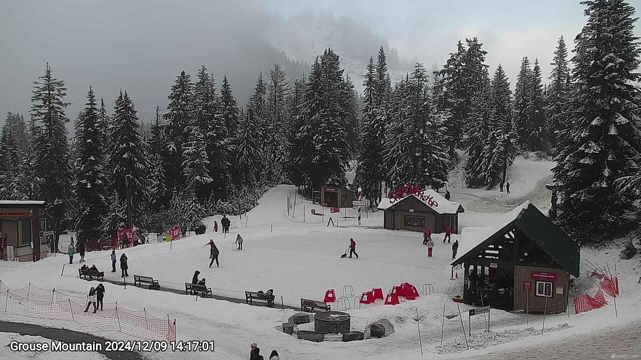 Webcam frame from Grouse Mountain on 2024/12/09