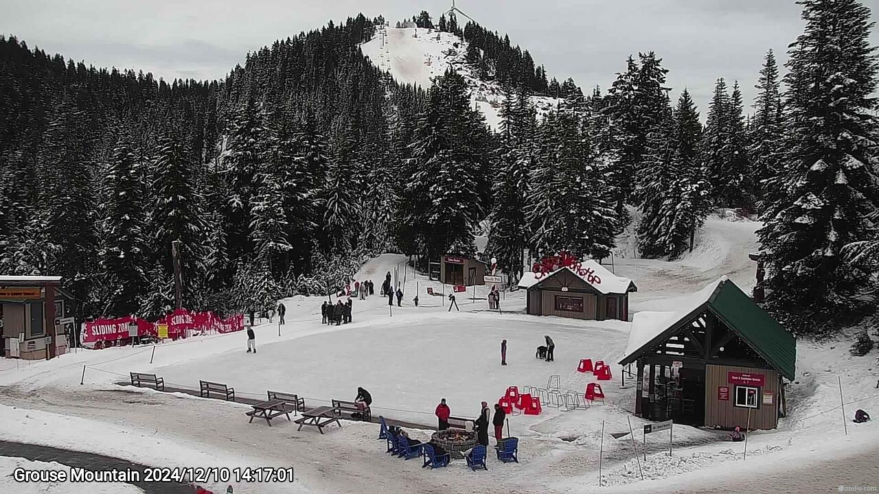 Webcam frame from Grouse Mountain on 2024/12/10