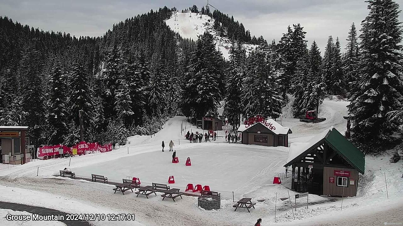 Webcam frame from Grouse Mountain at 2024/12/10 12:00