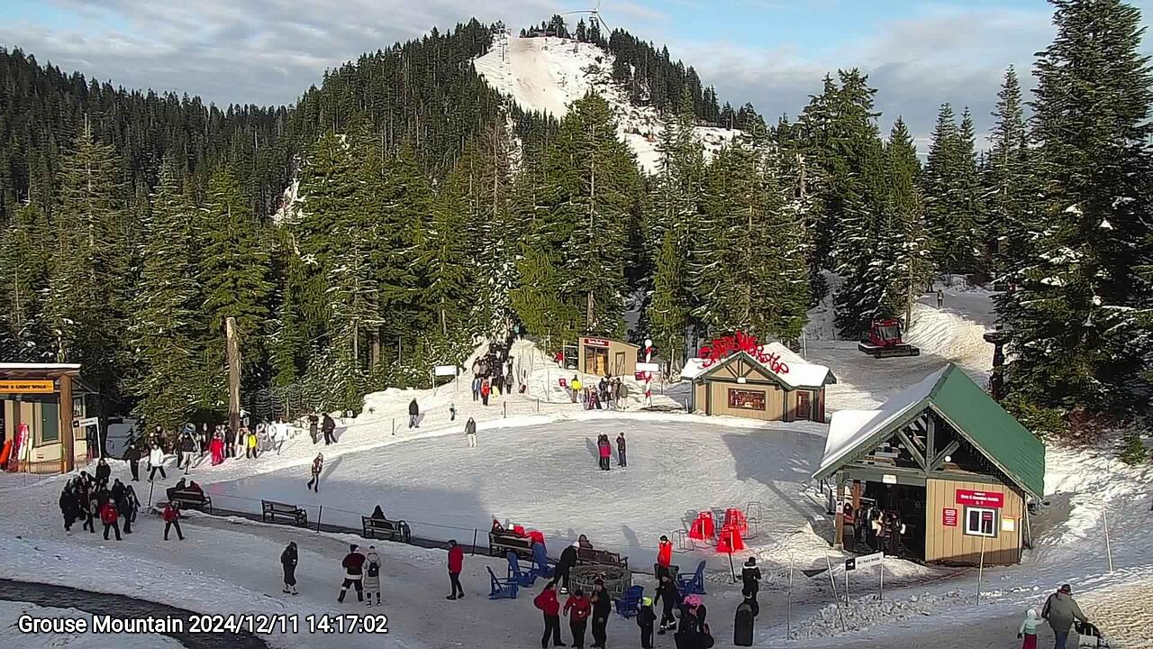 Webcam frame from Grouse Mountain on 2024/12/11