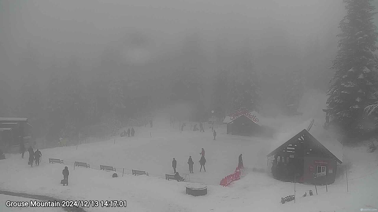Webcam frame from Grouse Mountain on 2024/12/13