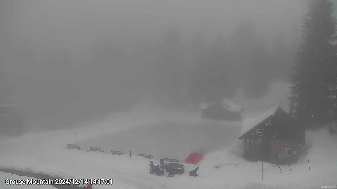 Webcam frame from Grouse Mountain on 2024/12/14