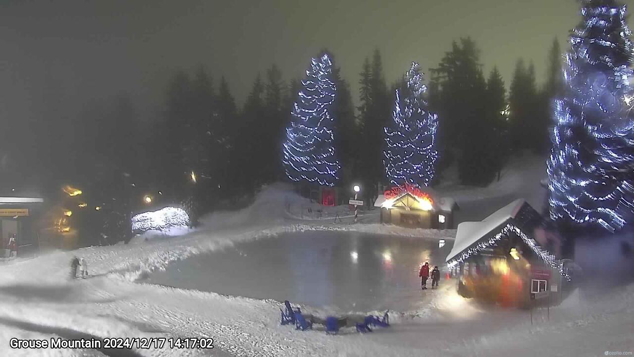 Webcam frame from Grouse Mountain on 2024/12/17