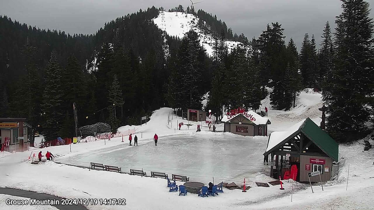 Webcam frame from Grouse Mountain on 2024/12/19