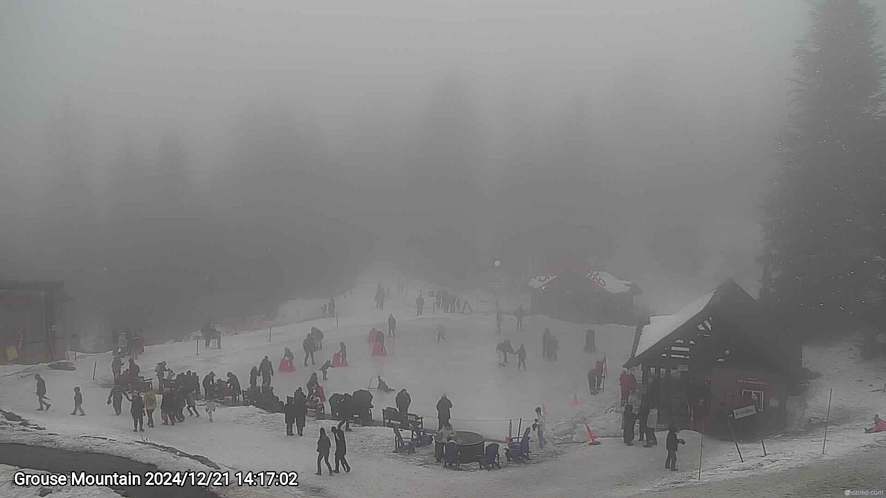 Webcam frame from Grouse Mountain on 2024/12/21