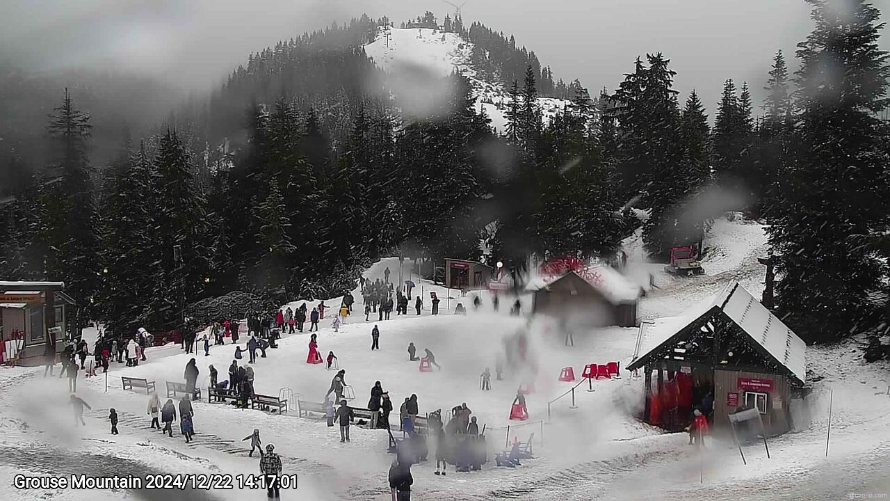 Webcam frame from Grouse Mountain on 2024/12/22
