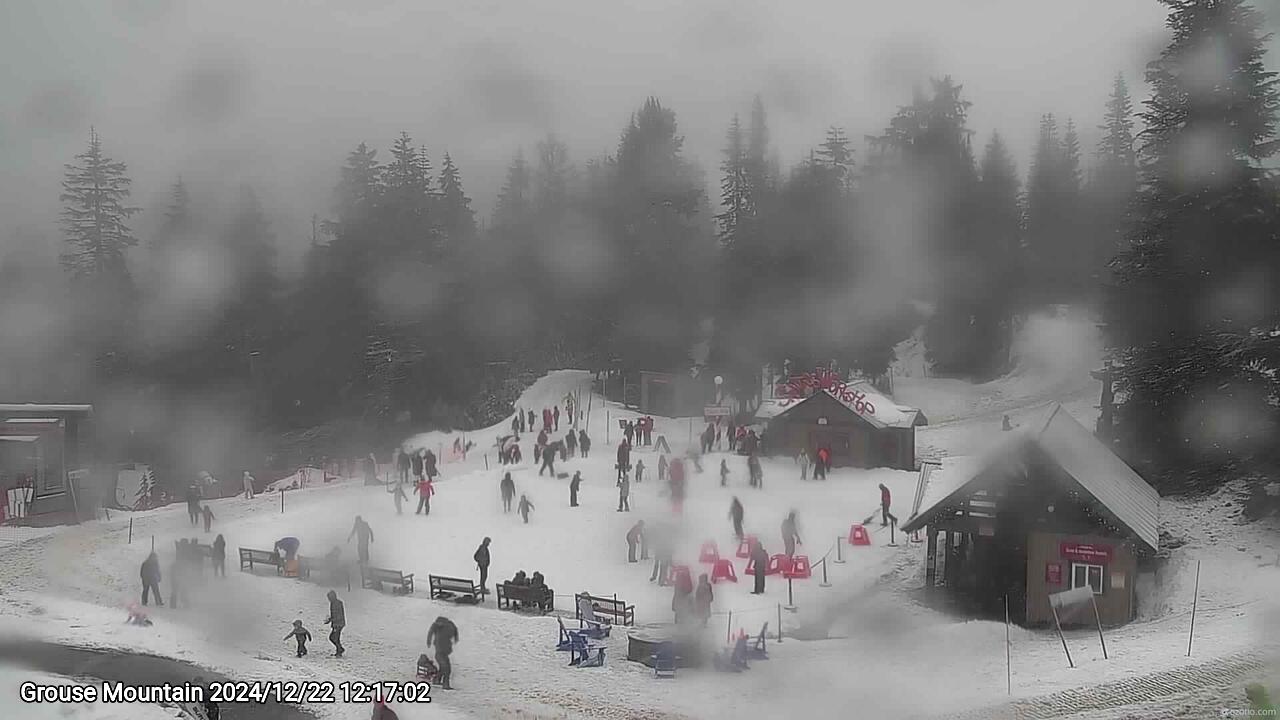 Webcam frame from Grouse Mountain at 2024/12/22 12:00