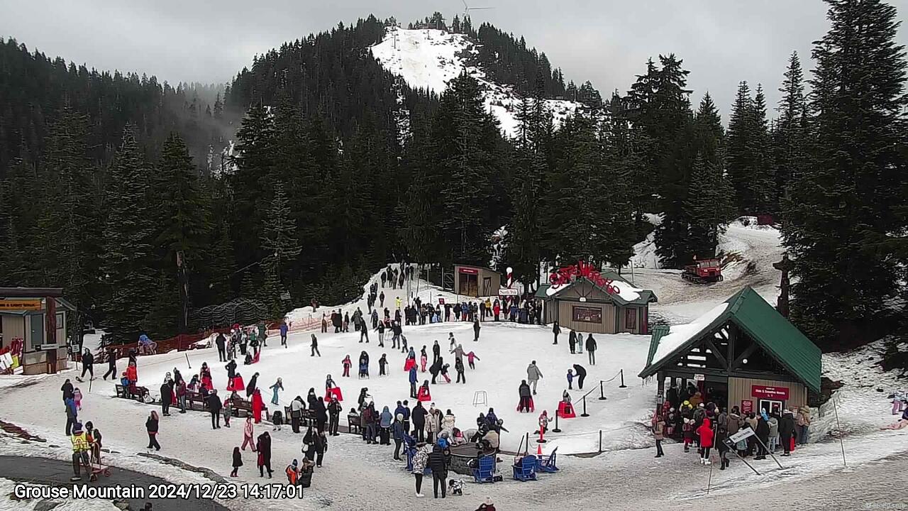 Webcam frame from Grouse Mountain on 2024/12/23