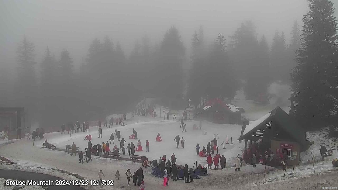 Webcam frame from Grouse Mountain at 2024/12/23 12:00