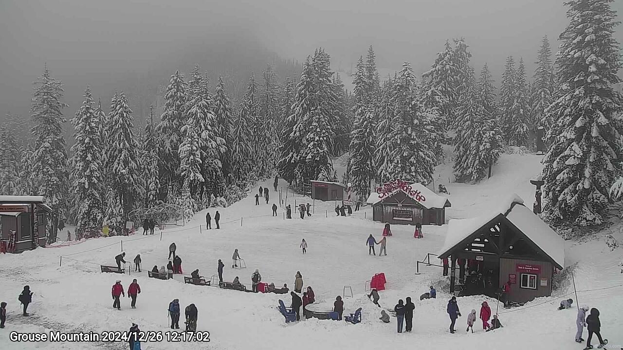Webcam frame from Grouse Mountain at 2024/12/26 12:00
