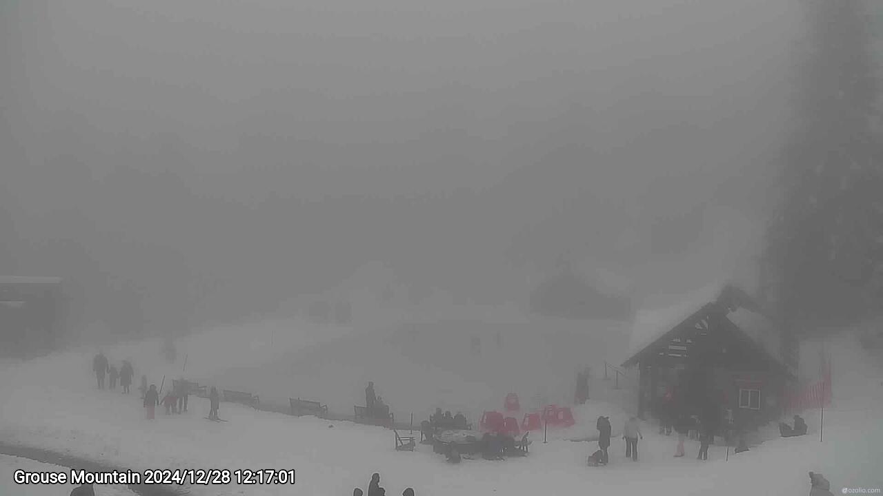 Webcam frame from Grouse Mountain at 2024/12/28 12:00