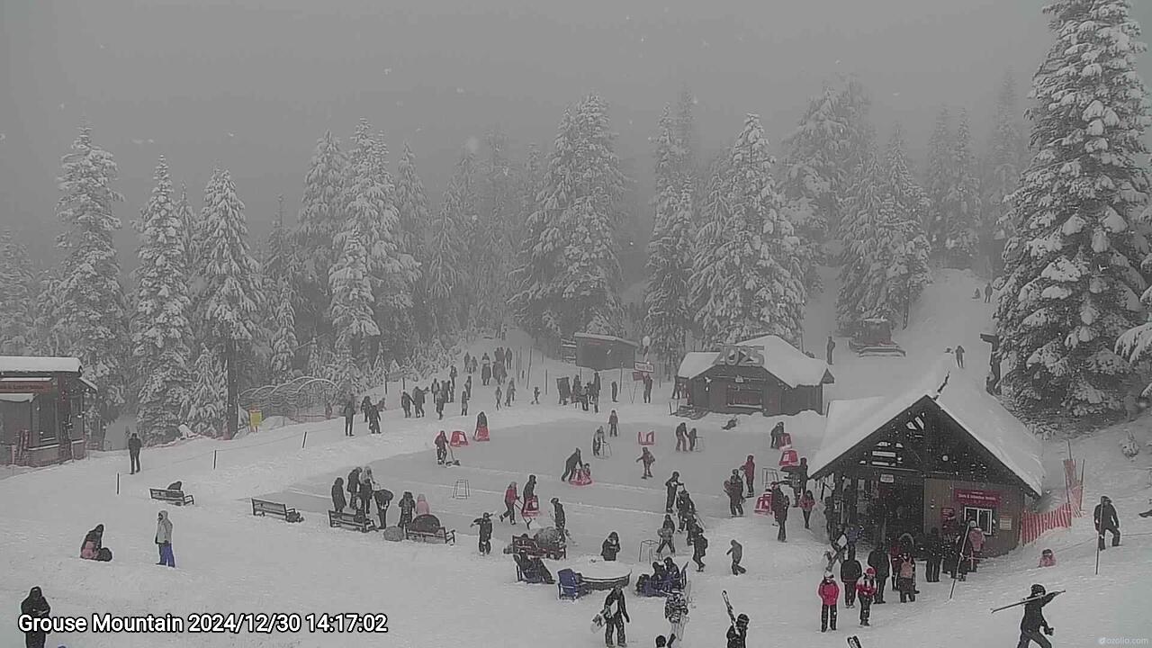 Webcam frame from Grouse Mountain on 2024/12/30