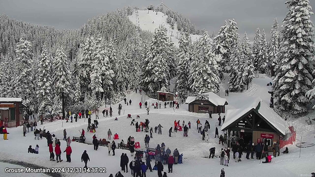 Webcam frame from Grouse Mountain on 2024/12/31