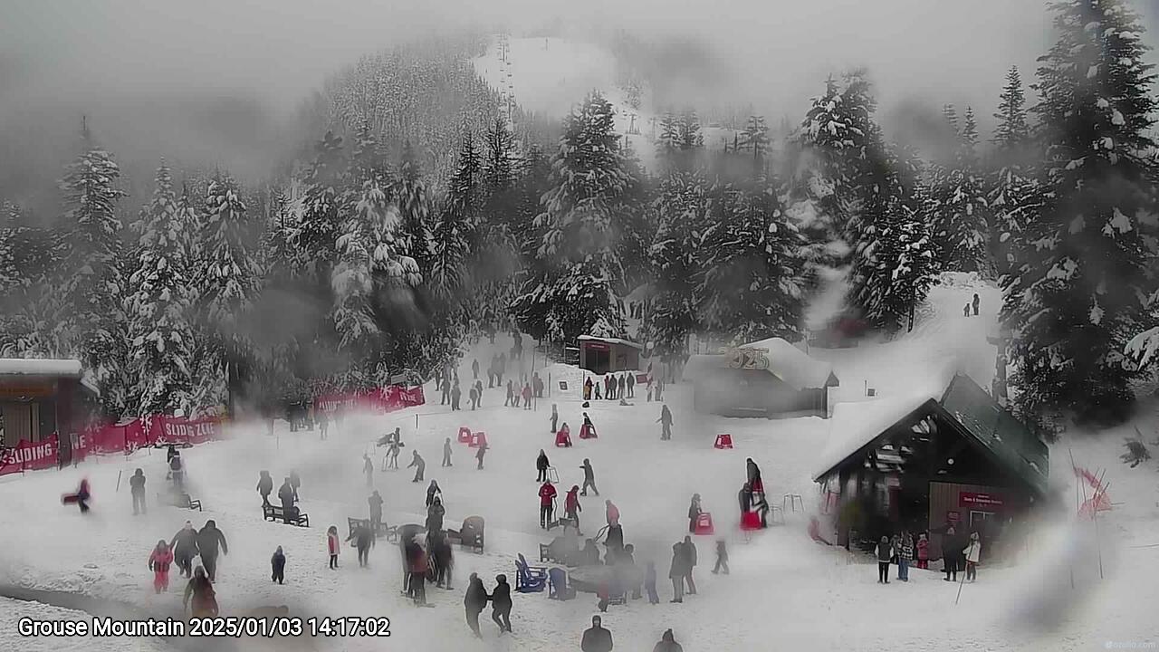Webcam frame from Grouse Mountain on 2025/01/03