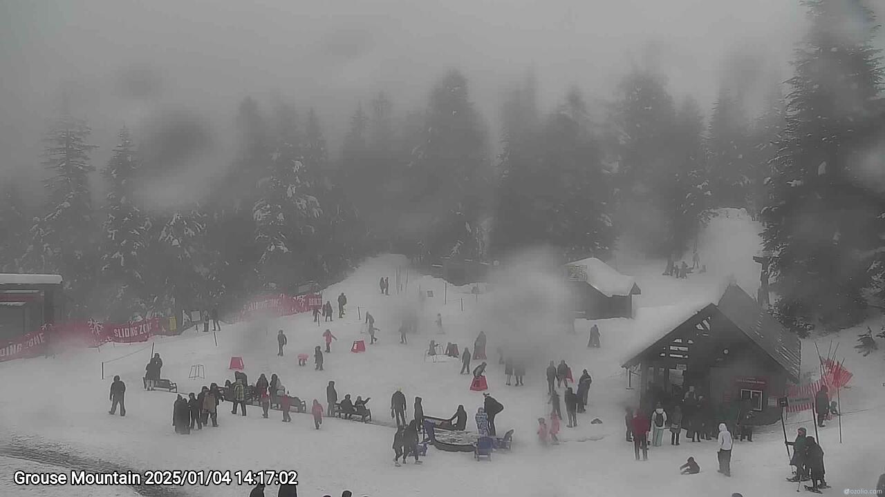 Webcam frame from Grouse Mountain on 2025/01/04