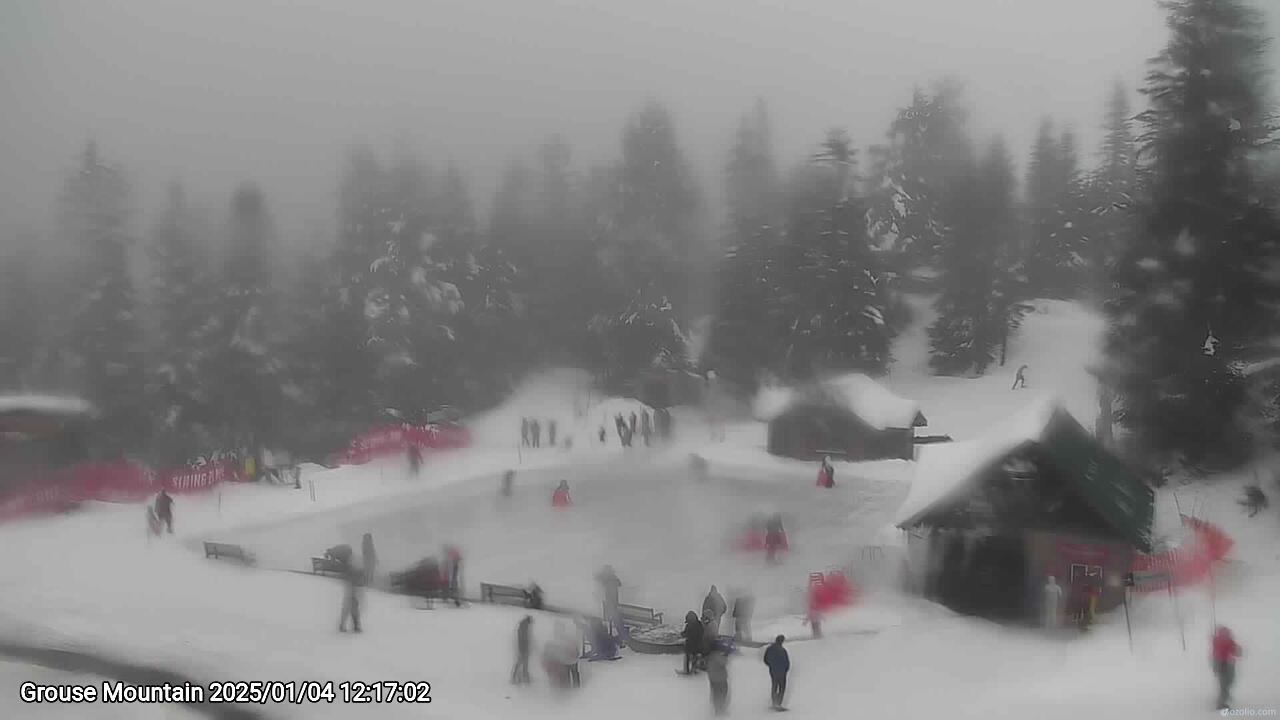 Webcam frame from Grouse Mountain at 2025/01/04 12:00