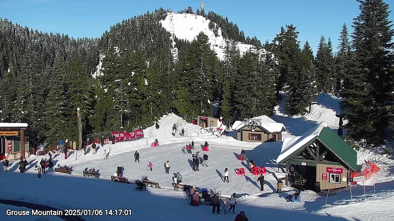 Webcam frame from Grouse Mountain on 2025/01/06