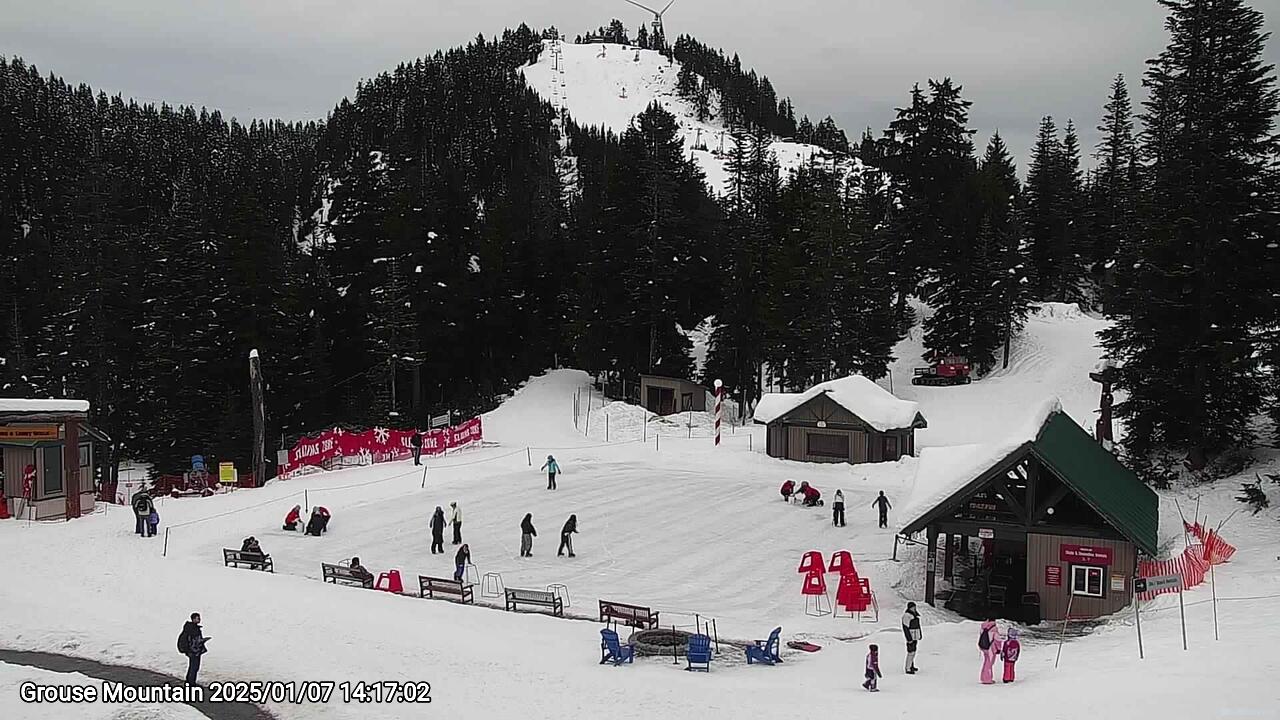 Webcam frame from Grouse Mountain on 2025/01/07