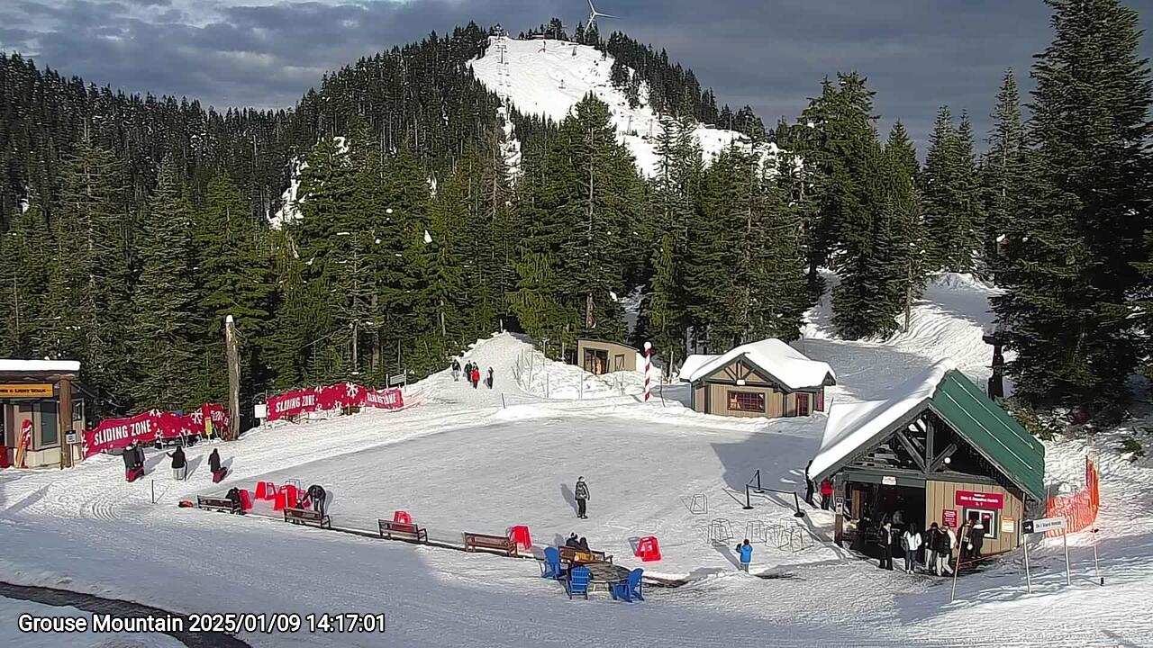 Webcam frame from Grouse Mountain on 2025/01/09