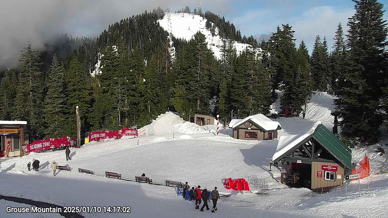 Webcam frame from Grouse Mountain on 2025/01/10
