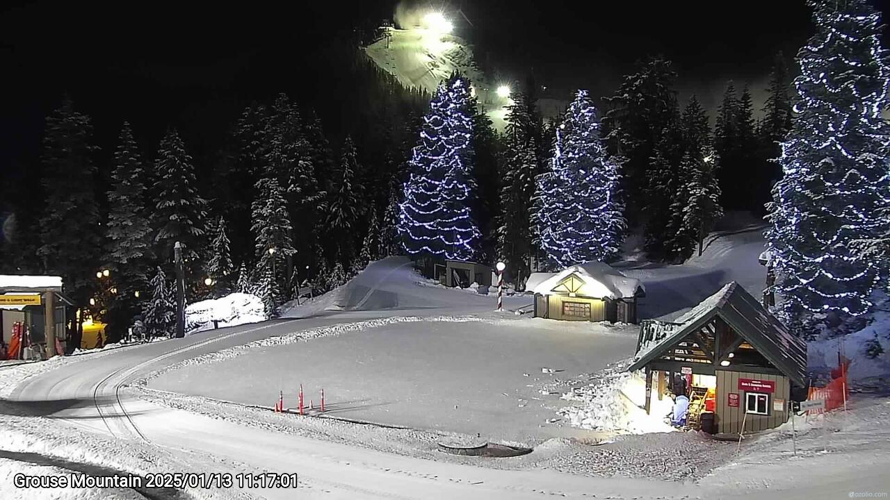 Webcam frame from Grouse Mountain on 2025/01/13