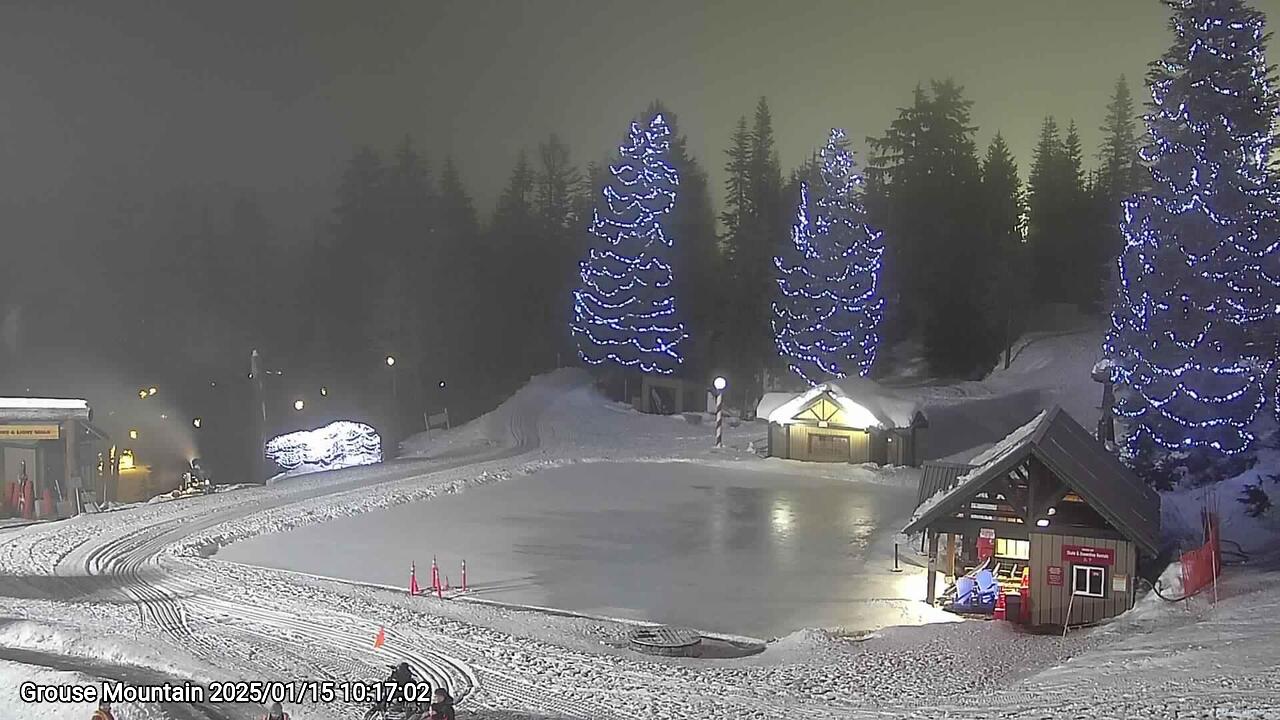 Webcam frame from Grouse Mountain on 2025/01/15