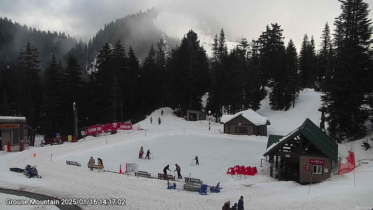 Webcam frame from Grouse Mountain on 2025/01/16