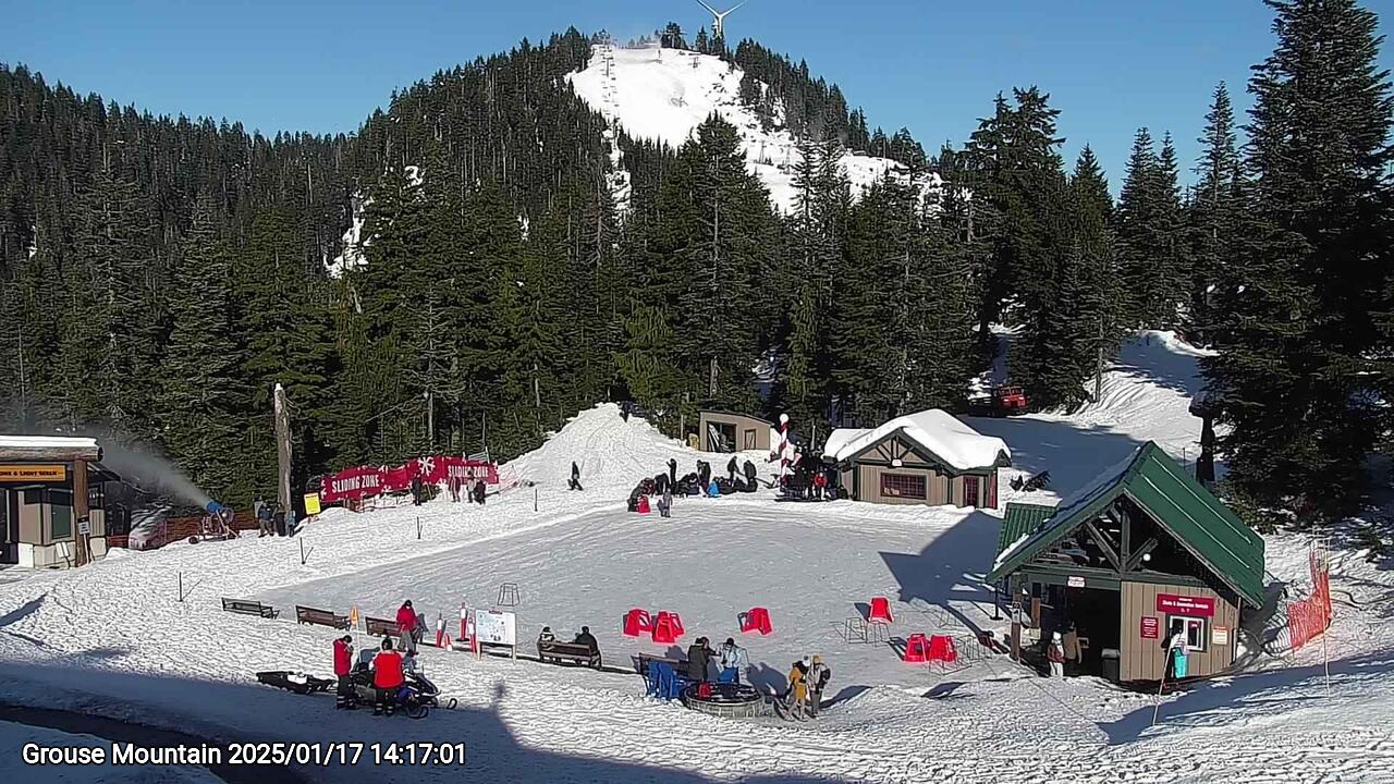Webcam frame from Grouse Mountain on 2025/01/17