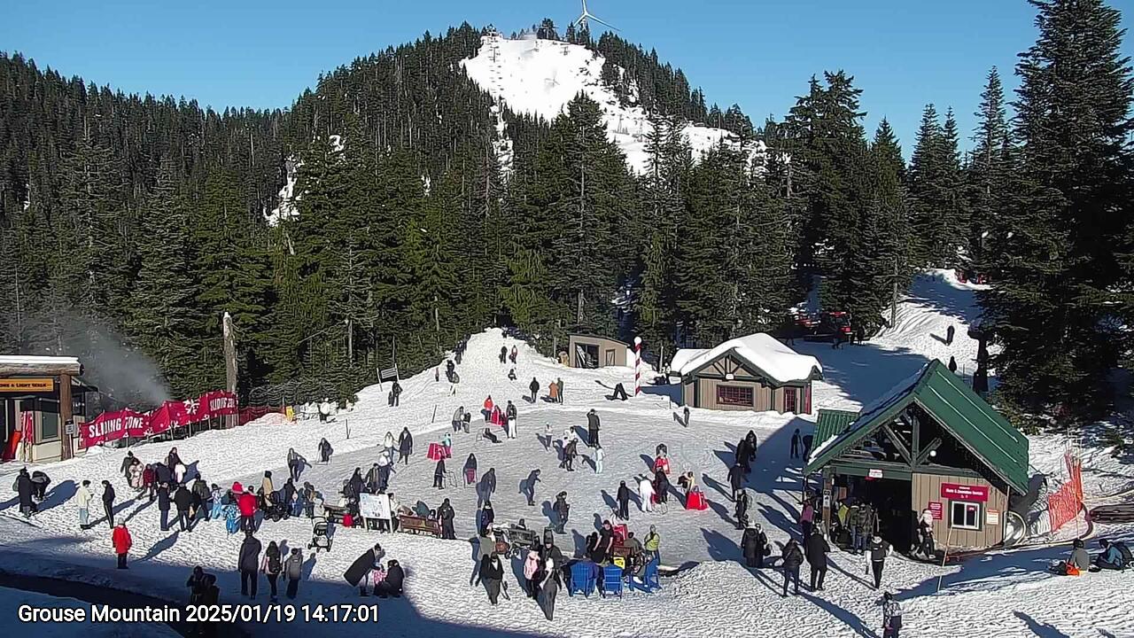 Webcam frame from Grouse Mountain on 2025/01/19