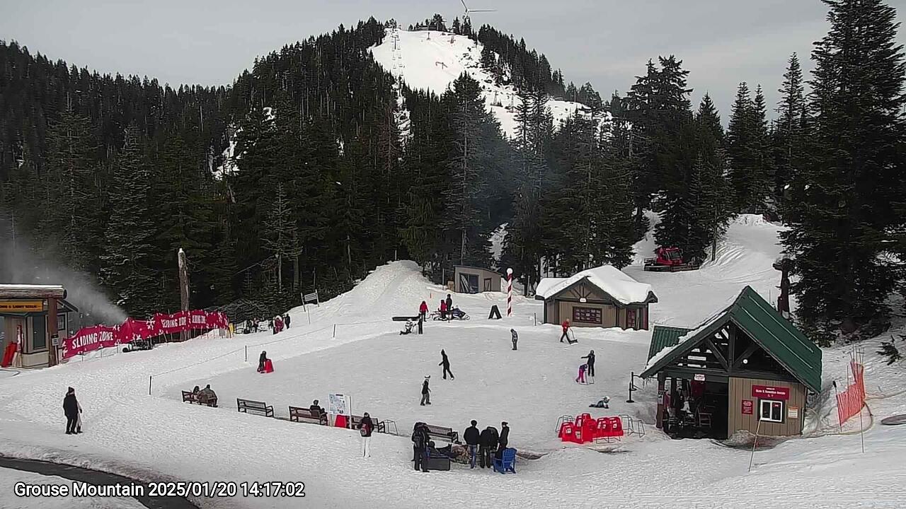 Webcam frame from Grouse Mountain on 2025/01/20