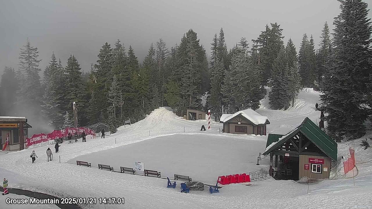 Webcam frame from Grouse Mountain on 2025/01/21