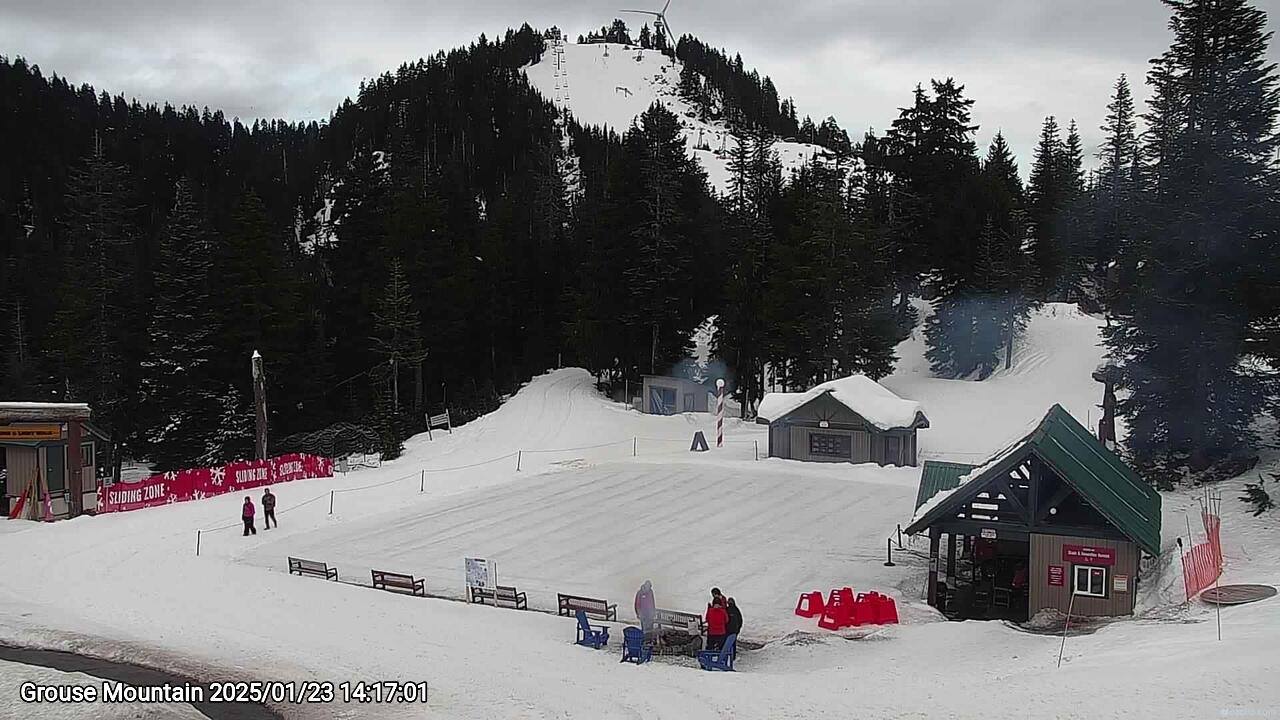 Webcam frame from Grouse Mountain on 2025/01/23