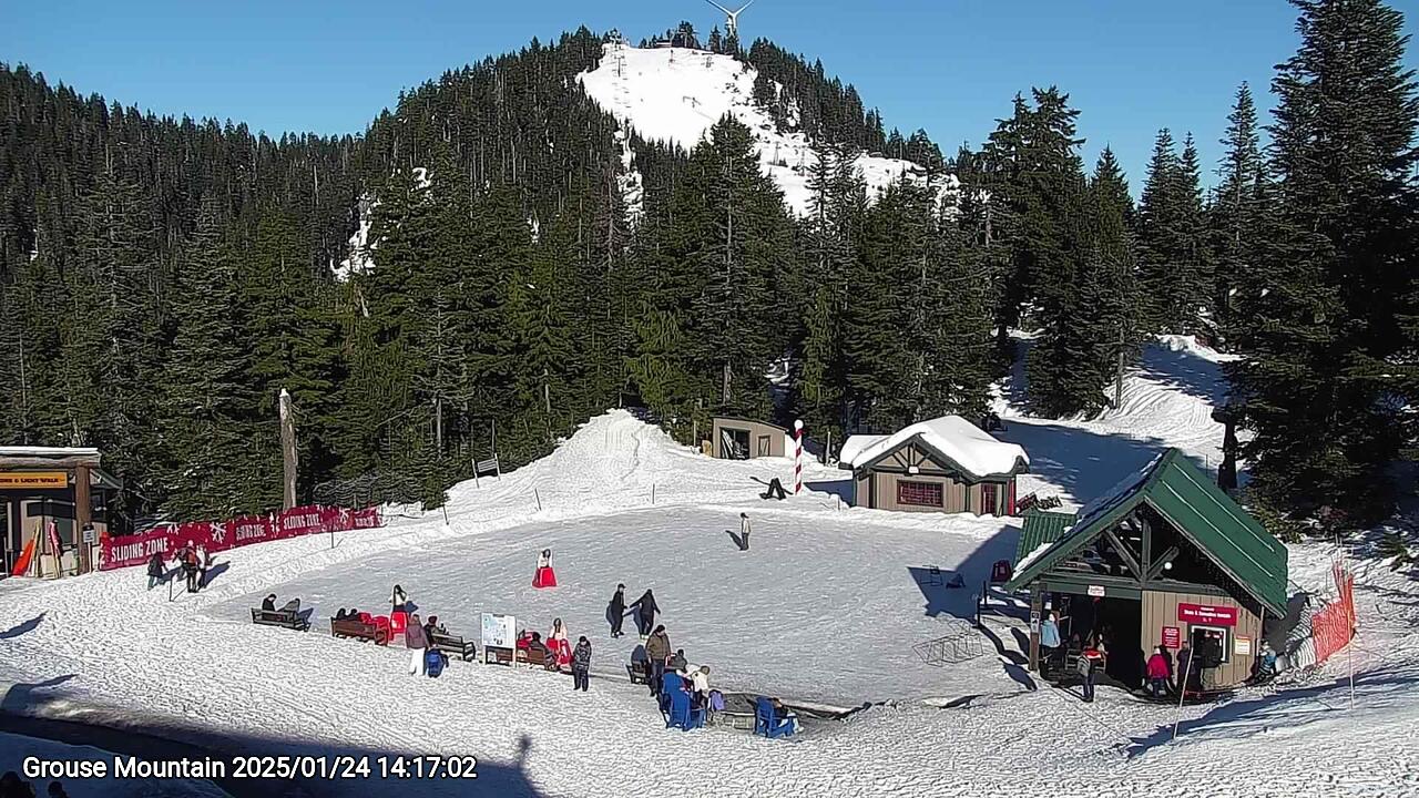 Webcam frame from Grouse Mountain on 2025/01/24