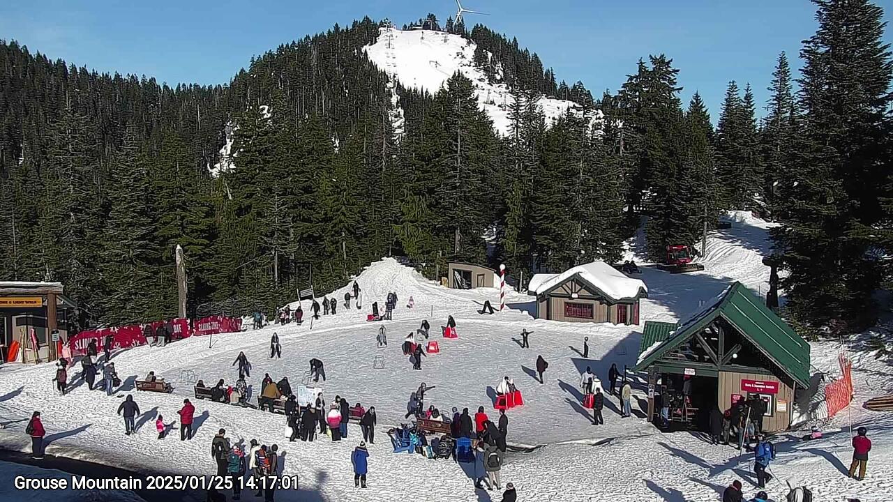 Webcam frame from Grouse Mountain on 2025/01/25