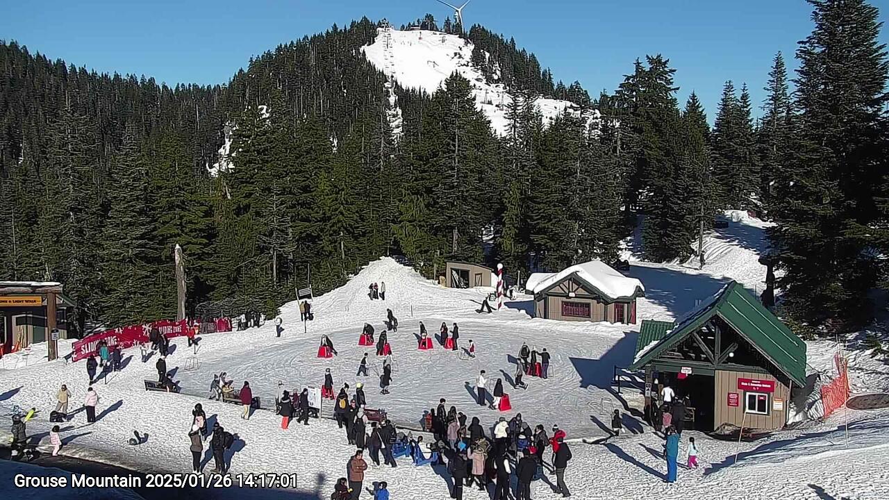 Webcam frame from Grouse Mountain on 2025/01/26