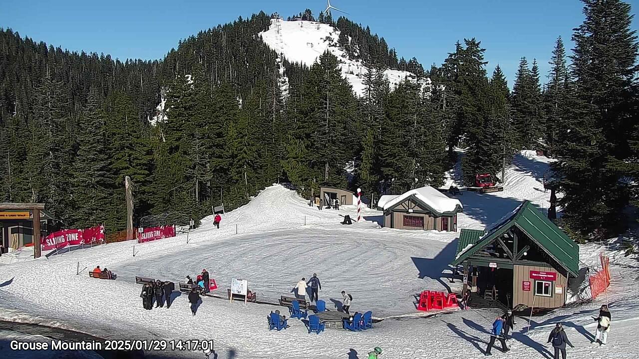 Webcam frame from Grouse Mountain on 2025/01/29