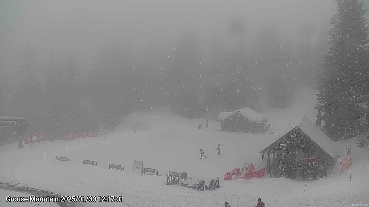Webcam frame from Grouse Mountain at 2025/01/30 12:00