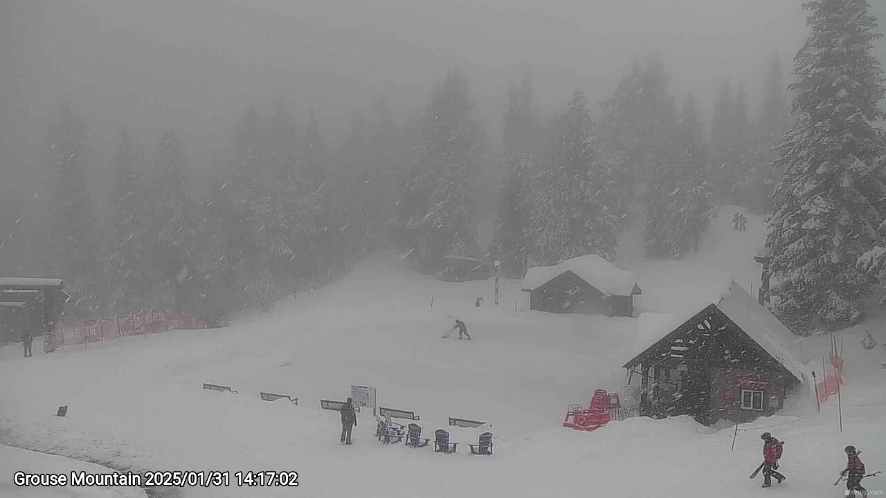 Webcam frame from Grouse Mountain on 2025/01/31