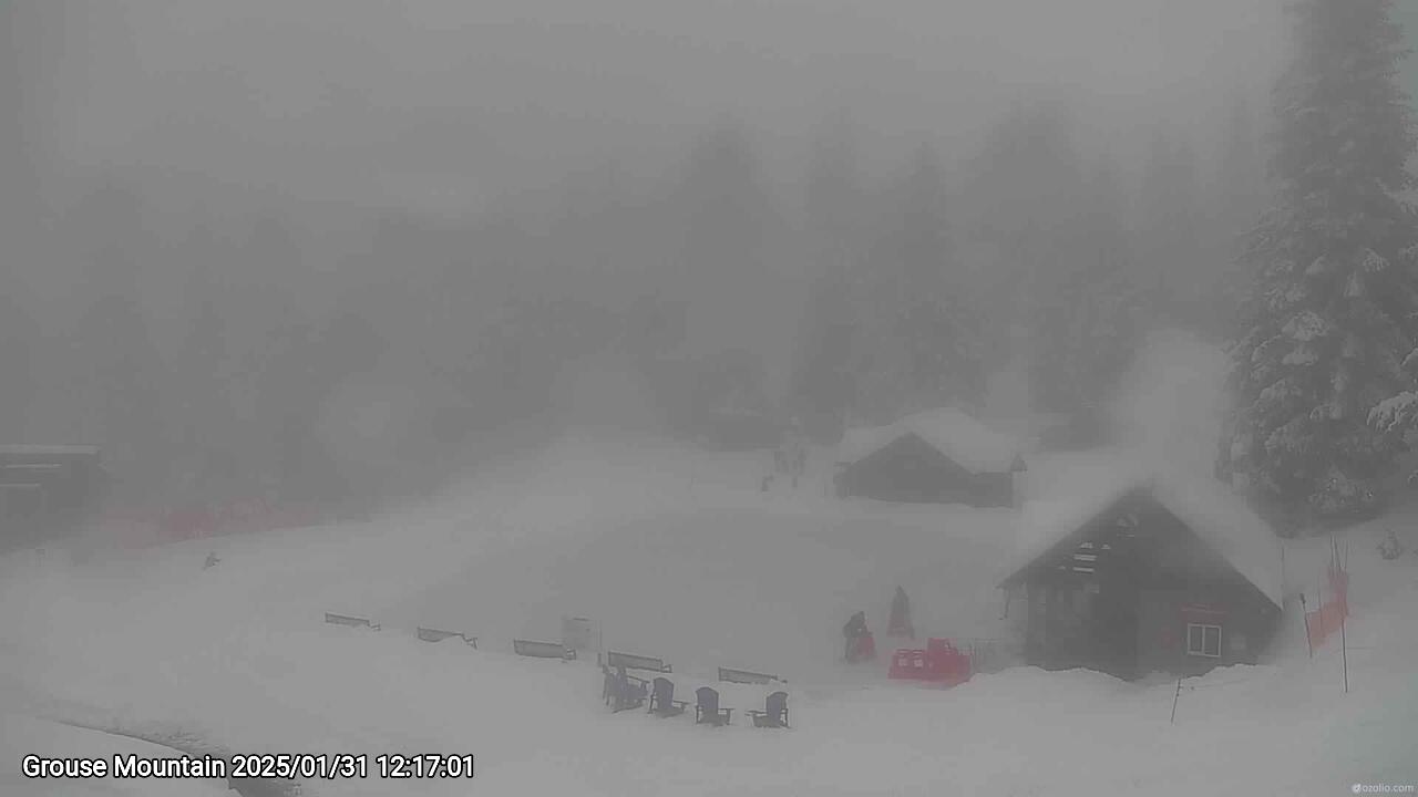 Webcam frame from Grouse Mountain at 2025/01/31 12:00