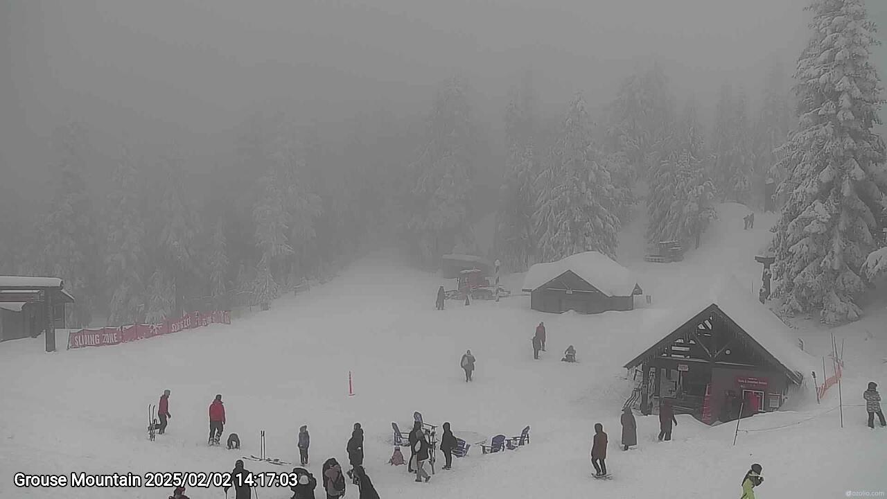 Webcam frame from Grouse Mountain on 2025/02/02