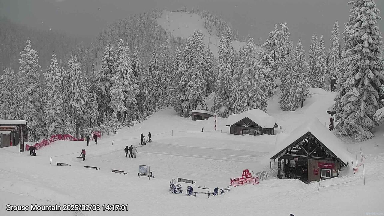 Webcam frame from Grouse Mountain on 2025/02/03