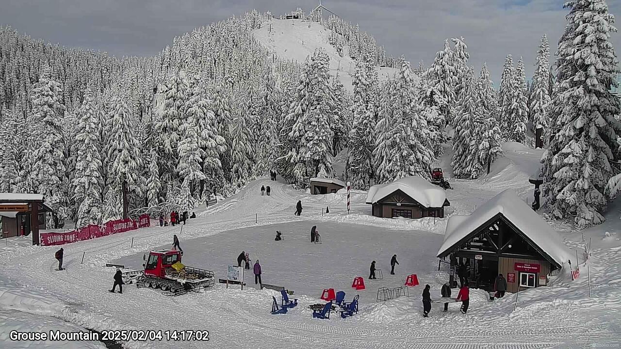 Webcam frame from Grouse Mountain on 2025/02/04