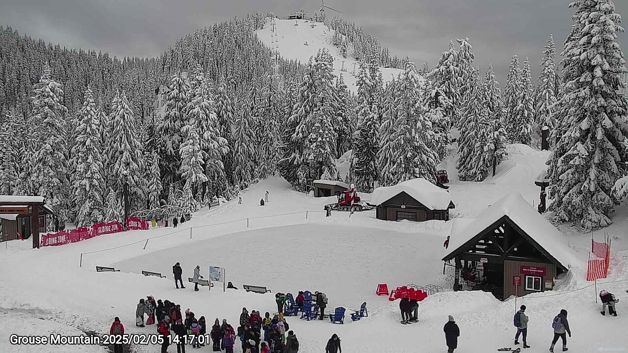 Webcam frame from Grouse Mountain on 2025/02/05