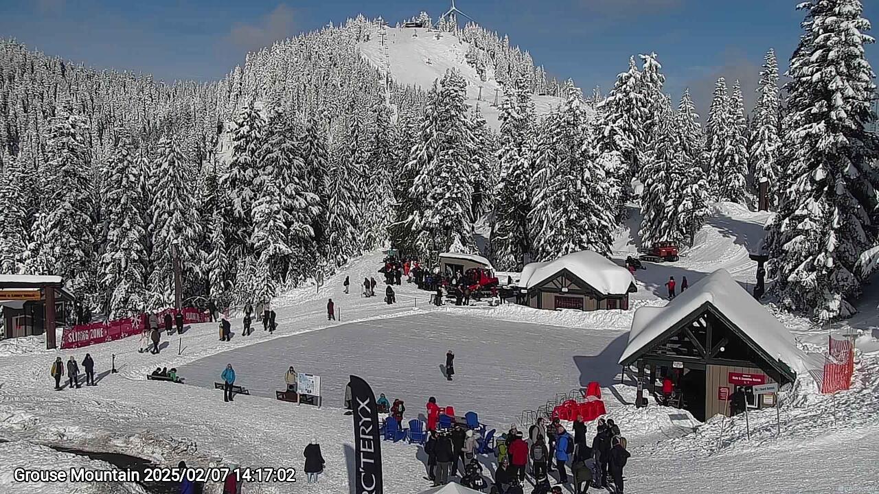 Webcam frame from Grouse Mountain on 2025/02/07