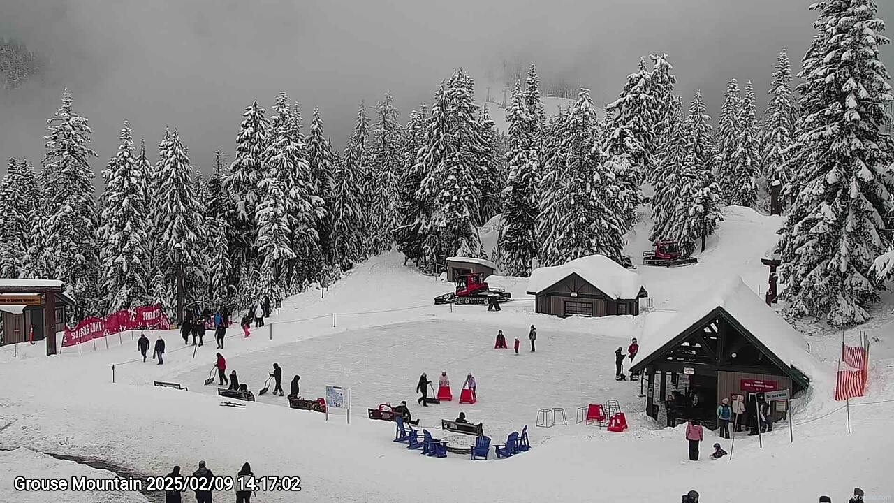 Webcam frame from Grouse Mountain on 2025/02/09