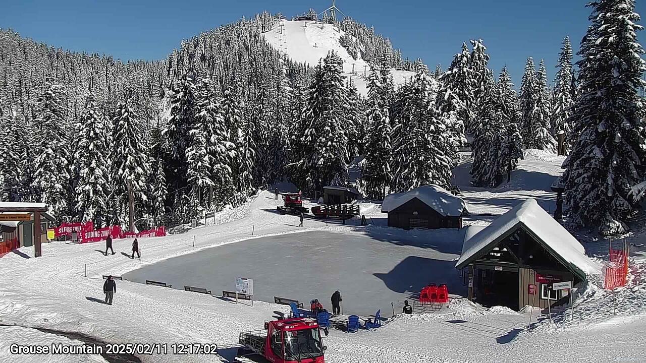 Webcam frame from Grouse Mountain at 2025/02/11 12:00