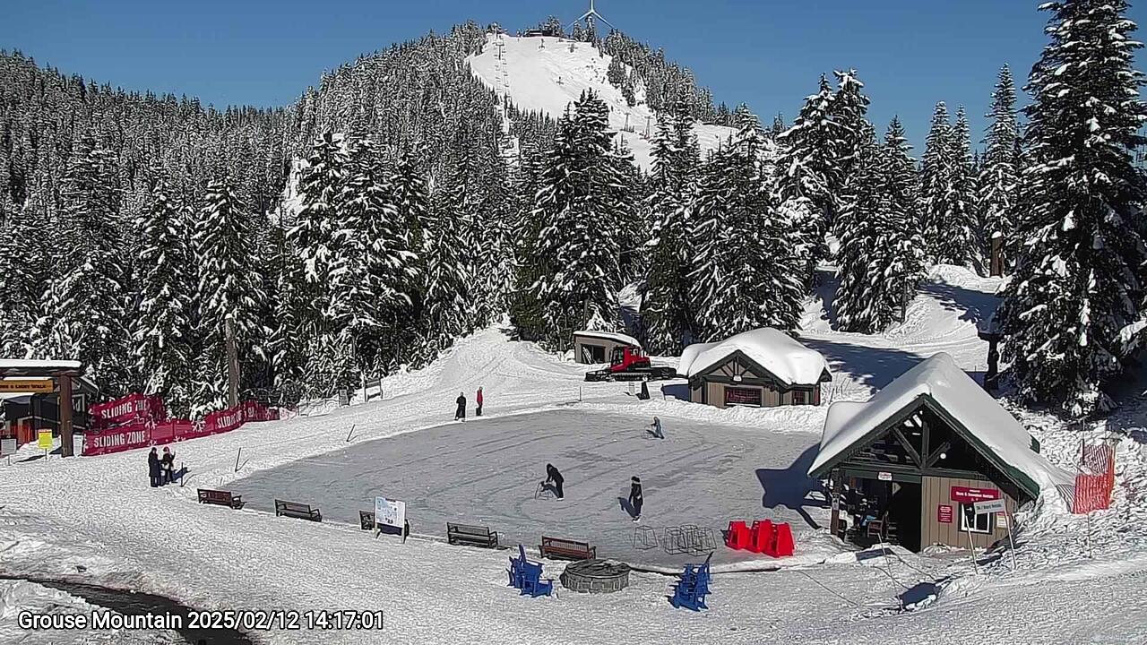 Webcam frame from Grouse Mountain on 2025/02/12