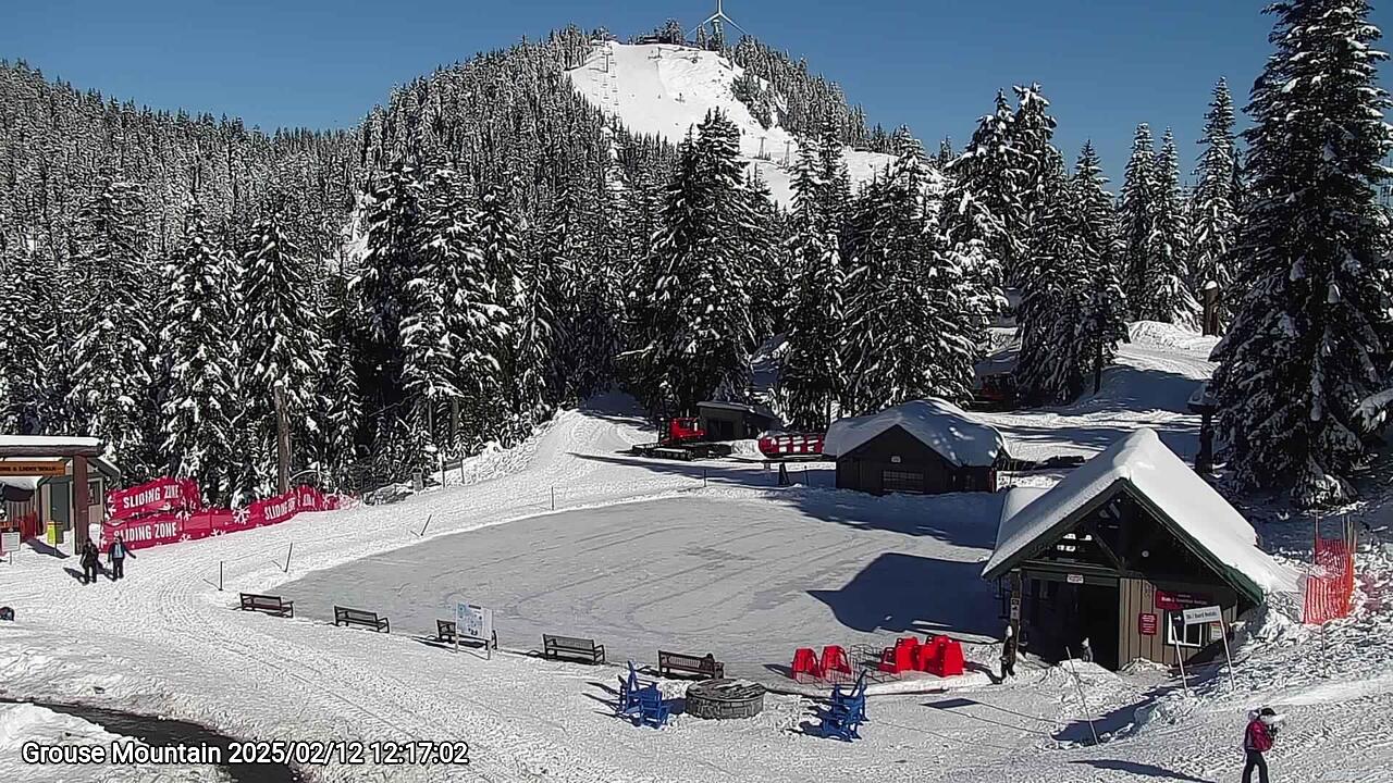 Webcam frame from Grouse Mountain at 2025/02/12 12:00