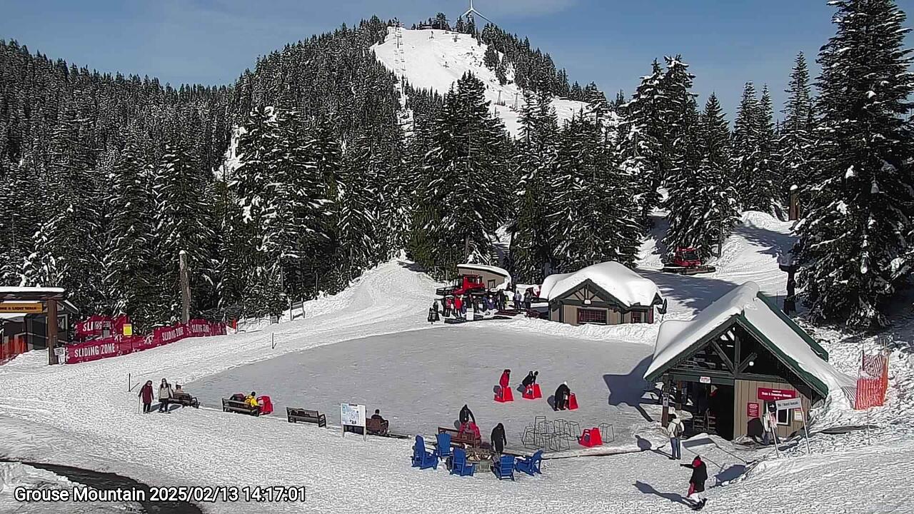 Webcam frame from Grouse Mountain on 2025/02/13