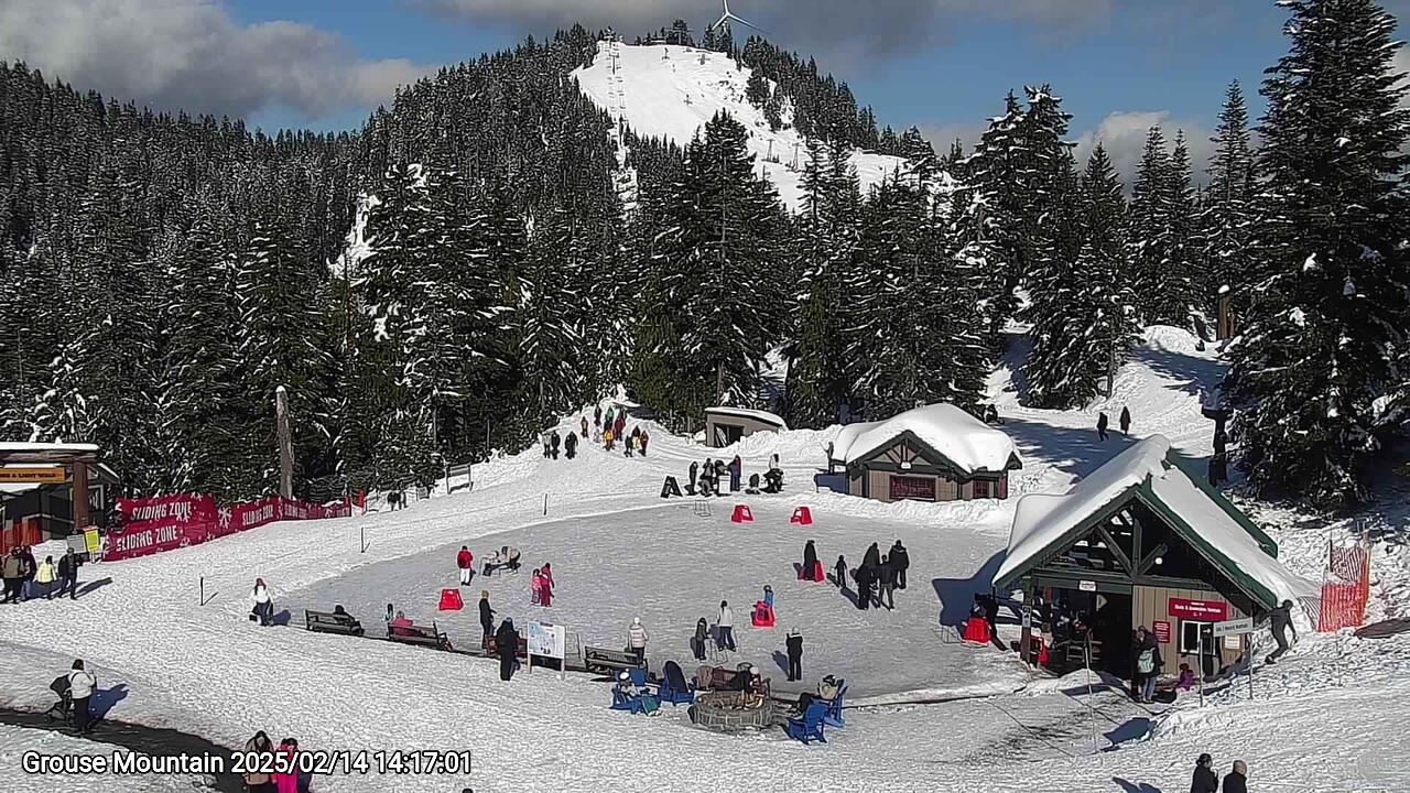 Webcam frame from Grouse Mountain on 2025/02/14